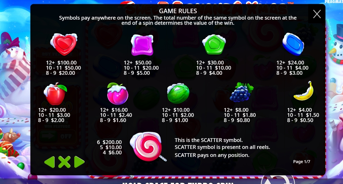 Słodka Bonanza Xmas Slot - Nowy